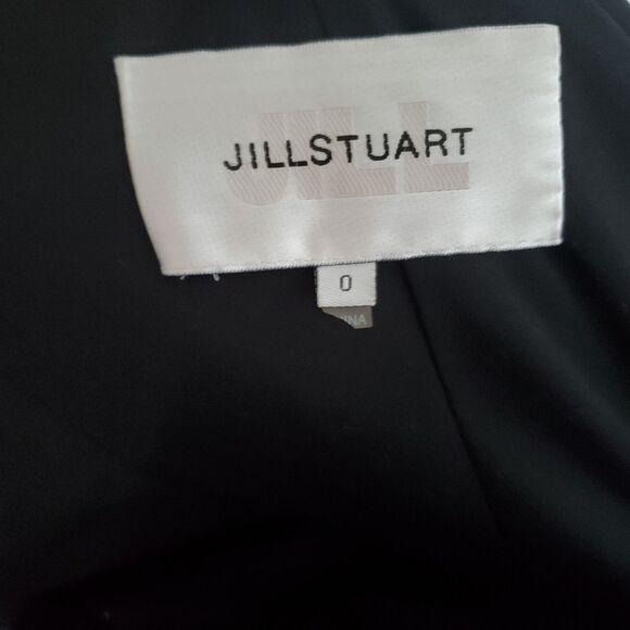 Jill Stewart Women's Dress Size 0 Black Cream Off Shoulder Satin Stretch Bodycon - Picture 5 of 7